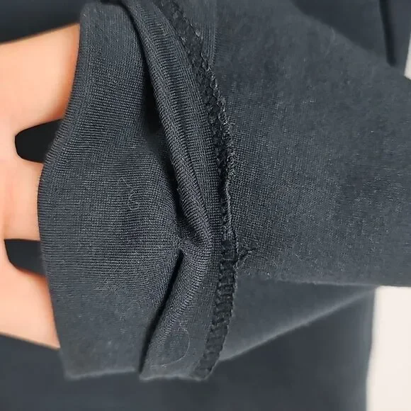 Wood Wood Half Zip Sweater in Navy Blue - Size 34